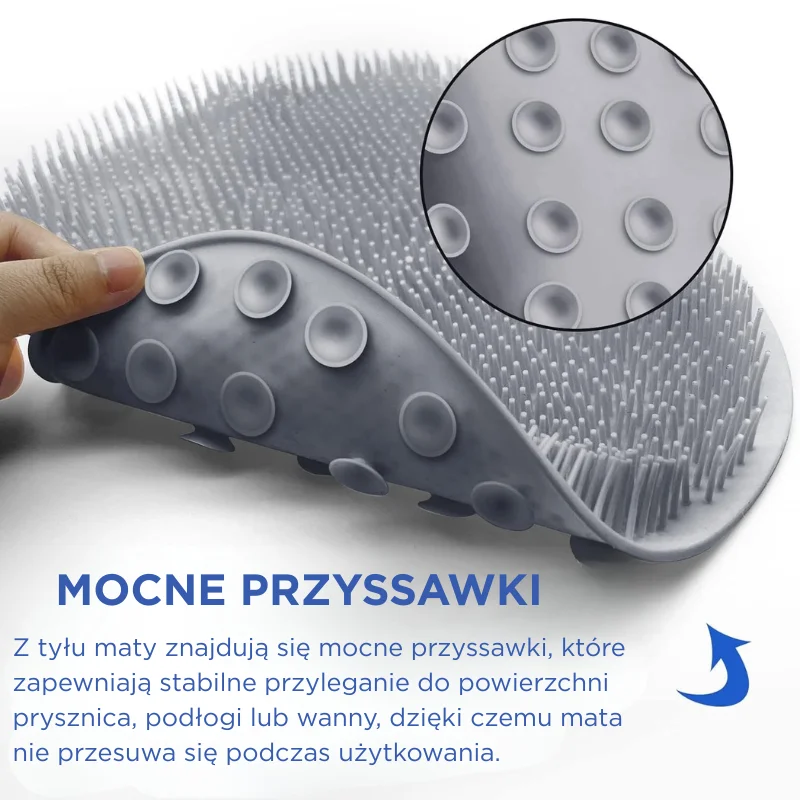 Masuj i myj - Silikonowa mata do stóp - obrazek 5