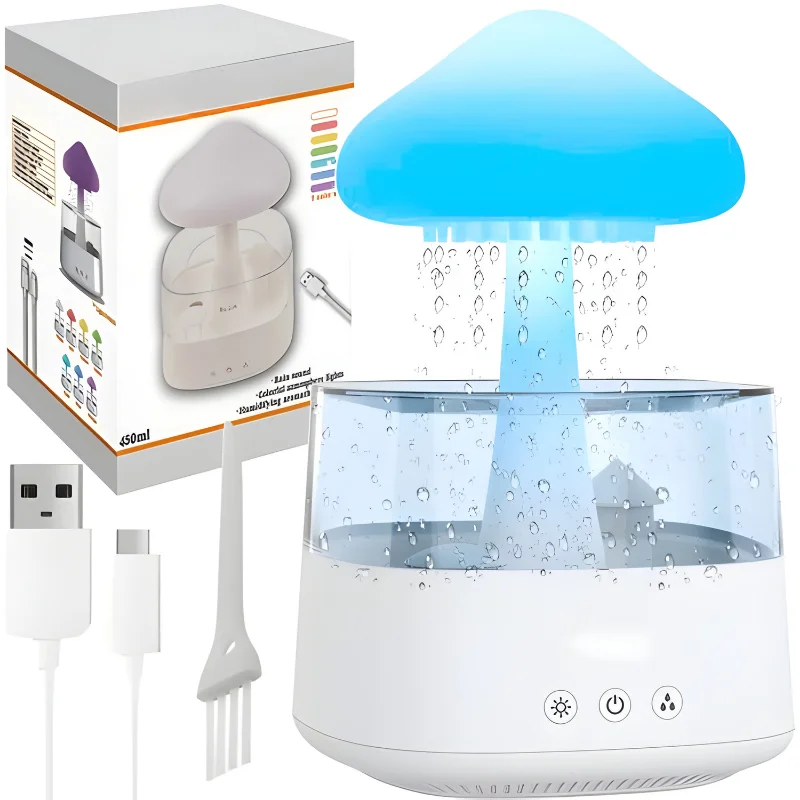 NocnyGrzybek - Nawilżacz powietrza z lampką nocną